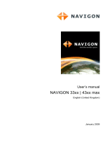 Navigon 33xx User manual