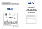 AUX Highcool Series Operation Manuals