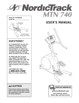NordicTrack MTN 740 NTM58020 User manual