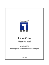 LevelOne MobilSpot WBR-3800 User manual