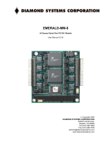 Diamond Systems Emerald-MM-8 8-Port Serial Module User manual