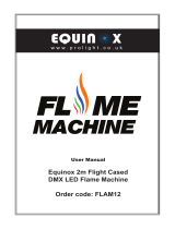 Equinox Systems 2M Flight CasedDMX LED Flame Machine User manual