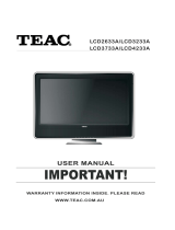 TEAC LCD4233A User manual