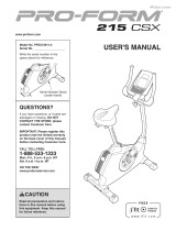 NordicTrack H30x User manual