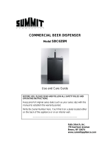Summit SBC635MSSTB User manual