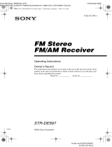 Sony STR-DE697 Owner's manual