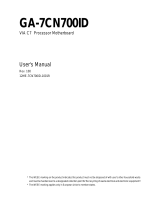 Gigabyte GA-7CN700ID User manual