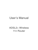 ACE ADSL2+ Wireless MIMO Router User manual