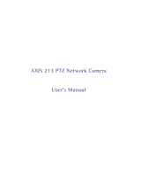 Axis AXIS 213 User manual