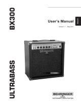 Behringer Ultrabass BX300 User manual