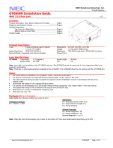 NEC GT6000R Owner's manual