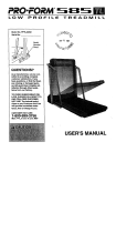 Weslo WLTL84563 User manual