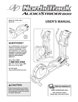 NordicTrack Audiostride 800 Elliptical User manual