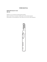 Hitachi HR-530 Eyelash Curler User manual