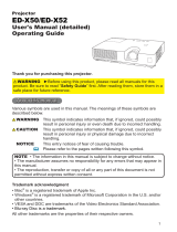 Hitachi ED-X50 User manual