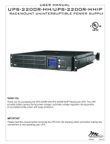 Middle Atlantic Products UPS-2200R-HH User manual