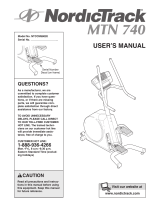 NordicTrack MTN 740 User manual