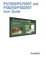 Planar PS8250T User manual