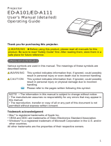 Hitachi ED-A111 User manual