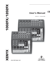 Behringer Xenyx 1202 FX Bundle User manual