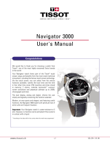 Tissot NAVIGATOR 3000 User manual