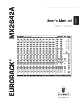 Behringer Eurorack MX2642A User manual