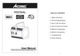 ACME Festival LED-787 User manual