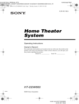 Sony HTDDW660 User manual