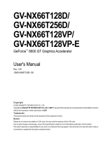 Gigabyte GV-NX66T128D User manual