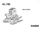 Casio KL780 User manual