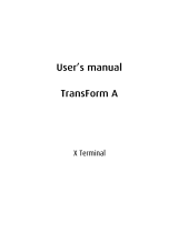 Barco TransForm A18 User guide