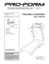 Pro-Form Crosswalk 395 User manual