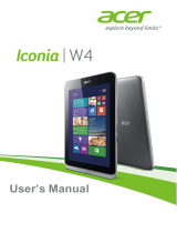 Acer W4-821 User manual