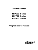 Star Micronics TSP800 Series Programmer's Manual