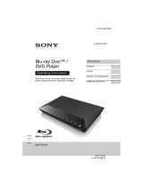 Sony BDP-S3100 Operating instructions