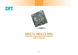 DFI HD171/HD173-H81 User manual