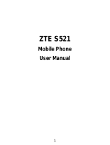 ZTE S521 User manual