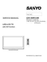 Sanyo LED-24XR113D User manual