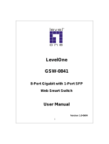 LevelOne OfficeCon GSW-0841 User manual