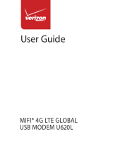 Verizon MiFi 4G LTE Global USB Modem U620L User guide