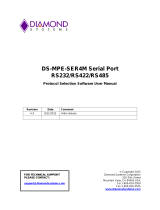 Diamond Systems DS-MPE-SER4M User manual