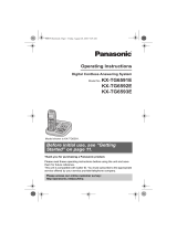 Panasonic KXTG6593E Operating instructions
