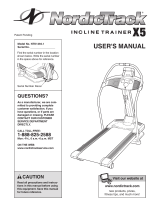 NordicTrack Incline Trainer NTK14940 User manual