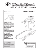 NordicTrack Elite 7500 Treadmill User manual
