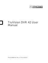 Interlogix TruVision DVR 42 User manual