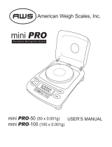 American Weigh Scales mini PRO-100 User manual