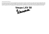 VESPA LXV 50 User manual