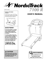 NordicTrack 7100 R User manual