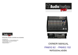 Audiodesign PRO PAMX2.102 Owner's manual