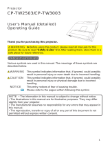 Hitachi CP-TW2503 User manual